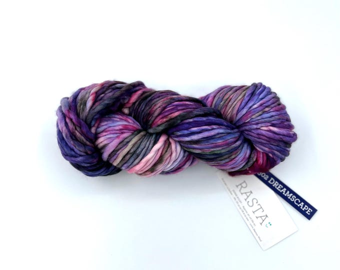 Malabrigo Rasta Yarn, **NEW COLOR**, Super Bulky, 100% Merino Wool, 302 Dreamscape from the Madre Tierra Collection