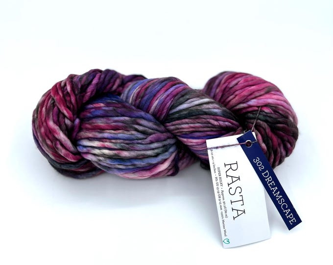 Malabrigo Rasta Yarn, **NEW COLOR**, Super Bulky, 100% Merino Wool, 302 Dreamscape from the Madre Tierra Collection