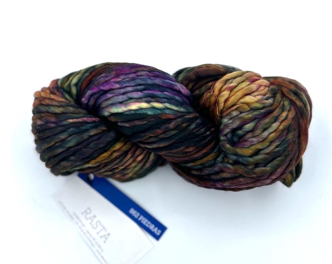 Malabrigo Rasta Yarn, Super Bulky, 100% Merino Wool, 862 piedras, Merino Wool