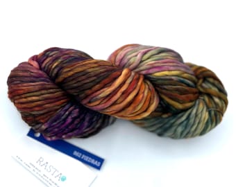 Malabrigo Rasta Yarn, Super Bulky, 100% Merino Wool, 862 piedras, Merino Wool