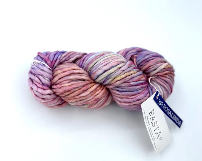 Malabrigo Rasta Yarn, Super Bulky, 100% Merino Wool, 398 Rosalinda