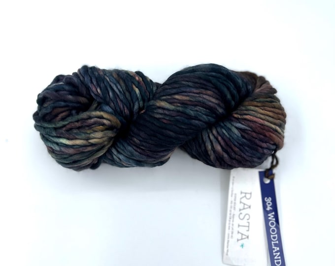 Malabrigo Rasta Yarn, Super Bulky Merino Wool, Woodland