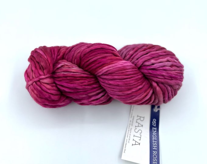 Malabrigo Rasta Yarn, Super Bulky,100% Merino Wool, English rose 057