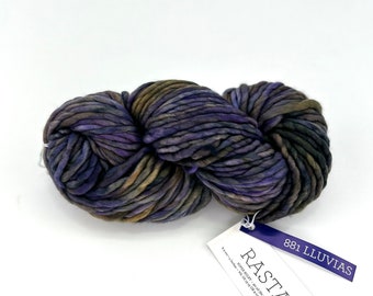 Malabrigo Rasta Yarn, Super Bulky, 100% Merino Wool, lluvias, 881