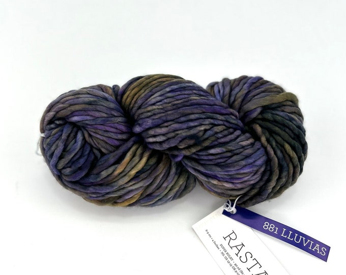 Malabrigo Rasta Yarn, Super Bulky, 100% Merino Wool, lluvias, 881