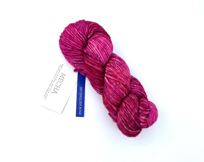 Malabrigo Mecha Yarn, Bulky weight yarn, 100% Merino Wool, english rose, 057