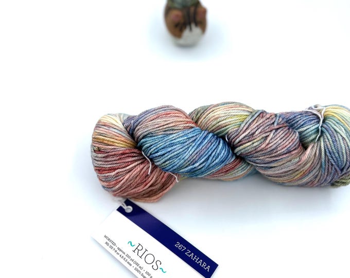 New Color!! Malabrigo Rios Yarn, Zahara, 267, Worsted, 100% Superwash Merino Wool.
