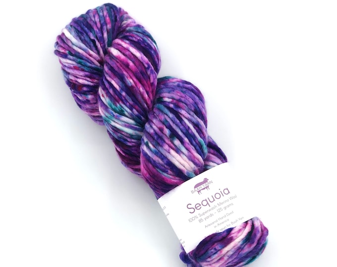 Baah Yarn Sequoia,  Super Bulky, 100%  Merino Wool, An Affair at the Square, Superwash