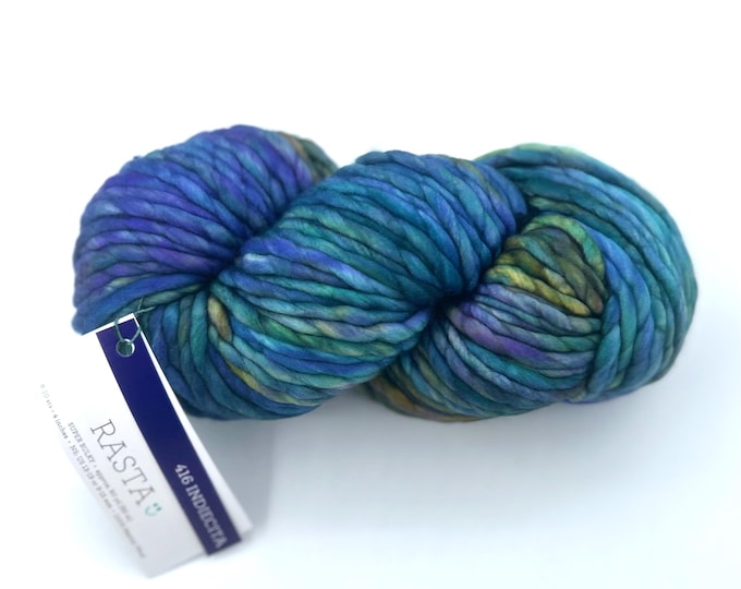 Malabrigo Rasta Yarn in Indiecita, Super Bulky, 100% Merino Wool