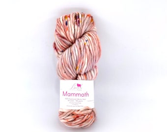 Mammoth Baah Yarn, Super Bulky, 100%  Merino Wool, Single Ply, Silver Lady, Superwash