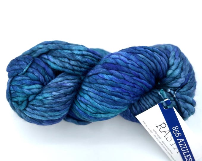 Malabrigo Rasta Super Bulky Merino Wool Yarn, Azules 856