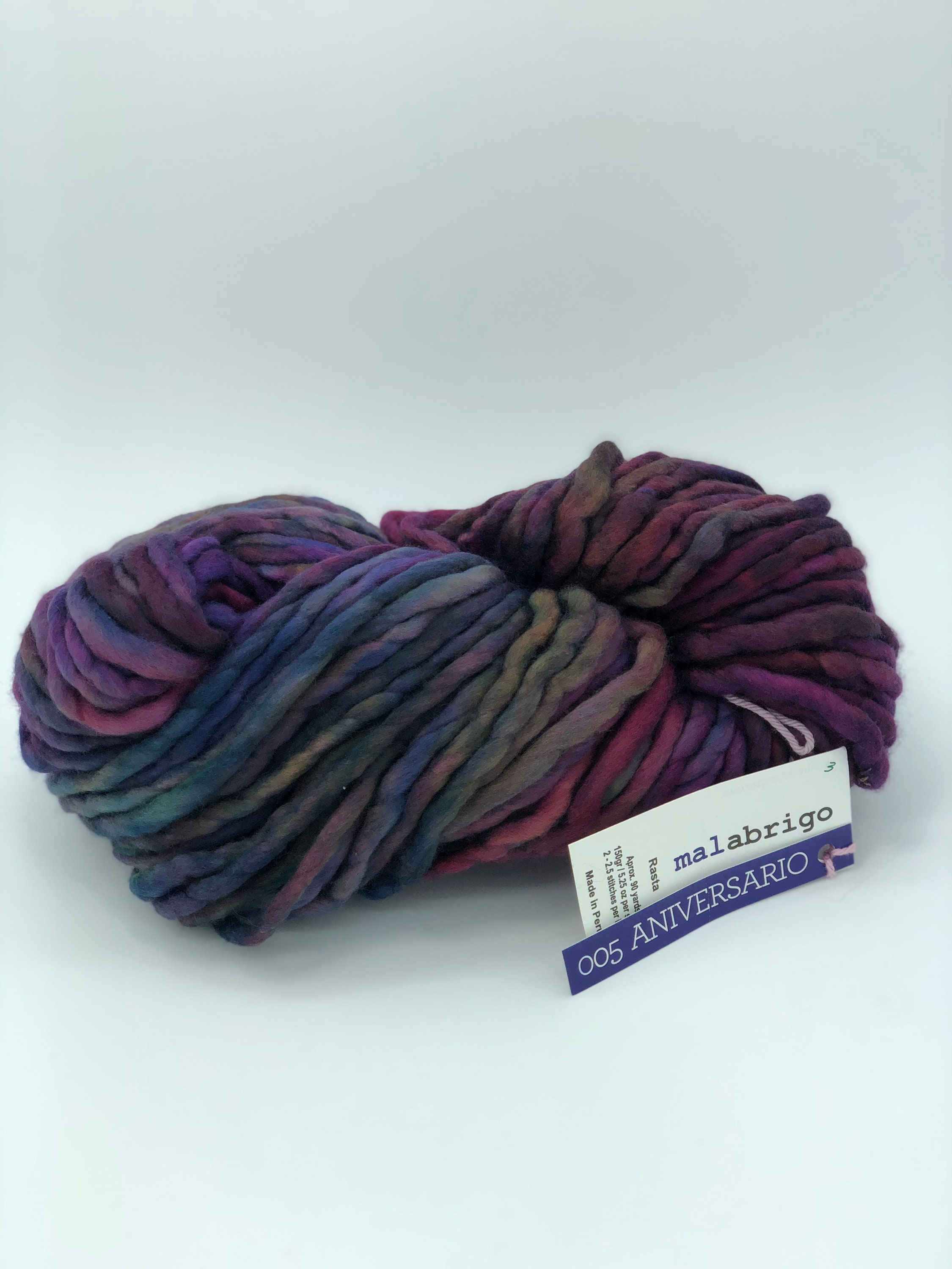Malabrigo Rasta Yarn Knitting Pattern, Super Bulky, 100 Merino Wool