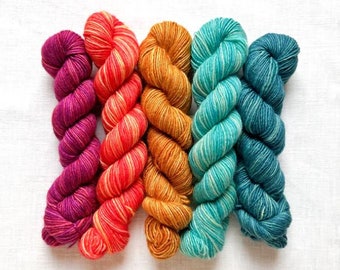 Manos del Uruguay Fino mini skein kit, Esme, merino and silk