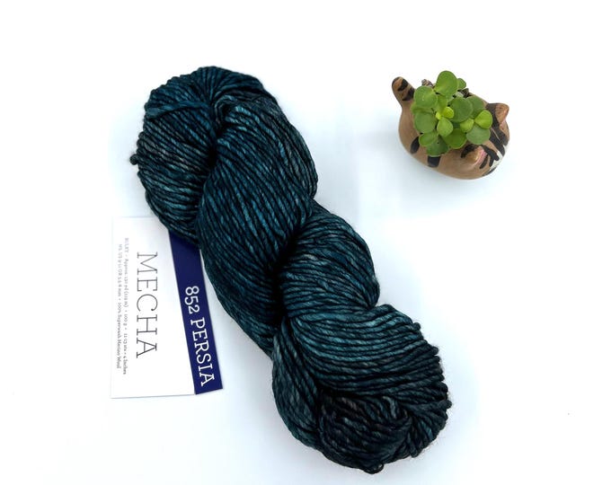Malabrigo Mecha Yarn in Persia, Bulky weight, 100% Superwash Merino Wool
