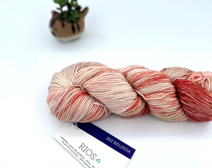 Malabrigo Rios Superwash Merino Wool Yarn: Belinda Color + Hat Knitting Pattern