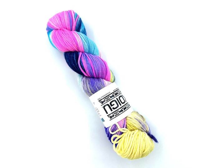 Koigu Winnie Sport Weight Yarn,  Extra-fine Merino Wool, Hand Dyed Variegated Wool for Colorful Baby Knits and Accessories, W820