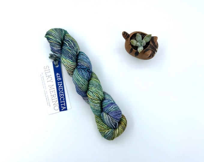 Malabrigo Silky Merino, Dk weight yarn, indiecita, merino silk blend