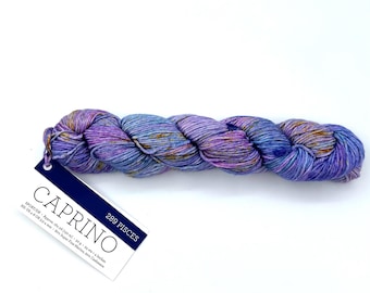 Malabrigo Caprino Yarn, Merino Cashmere Sport DK, Hand Dyed Purple Blue Brown, 50g 164 yds