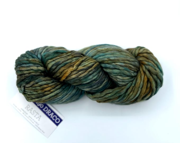 Malabrigo Rasta Yarn, Super Bulky,100% Merino Wool, Draco 190