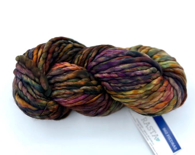 Malabrigo Rasta Yarn, Super Bulky, 100% Merino Wool, 862 piedras, Merino Wool