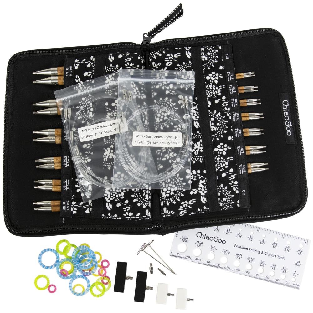 ChiaoGoo SPIN Bamboo Interchangeable Knitting Needle 4 Tip ChiaoGoo SPIN Bamboo Interchangeable Knitting Needle 4 Tip