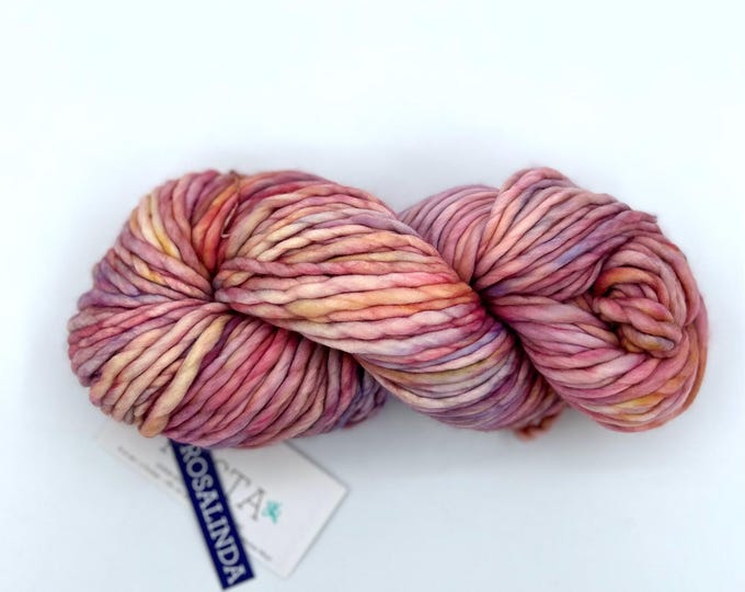 Malabrigo Rasta Yarn, Super Bulky, 100% Merino Wool, 398 Rosalinda