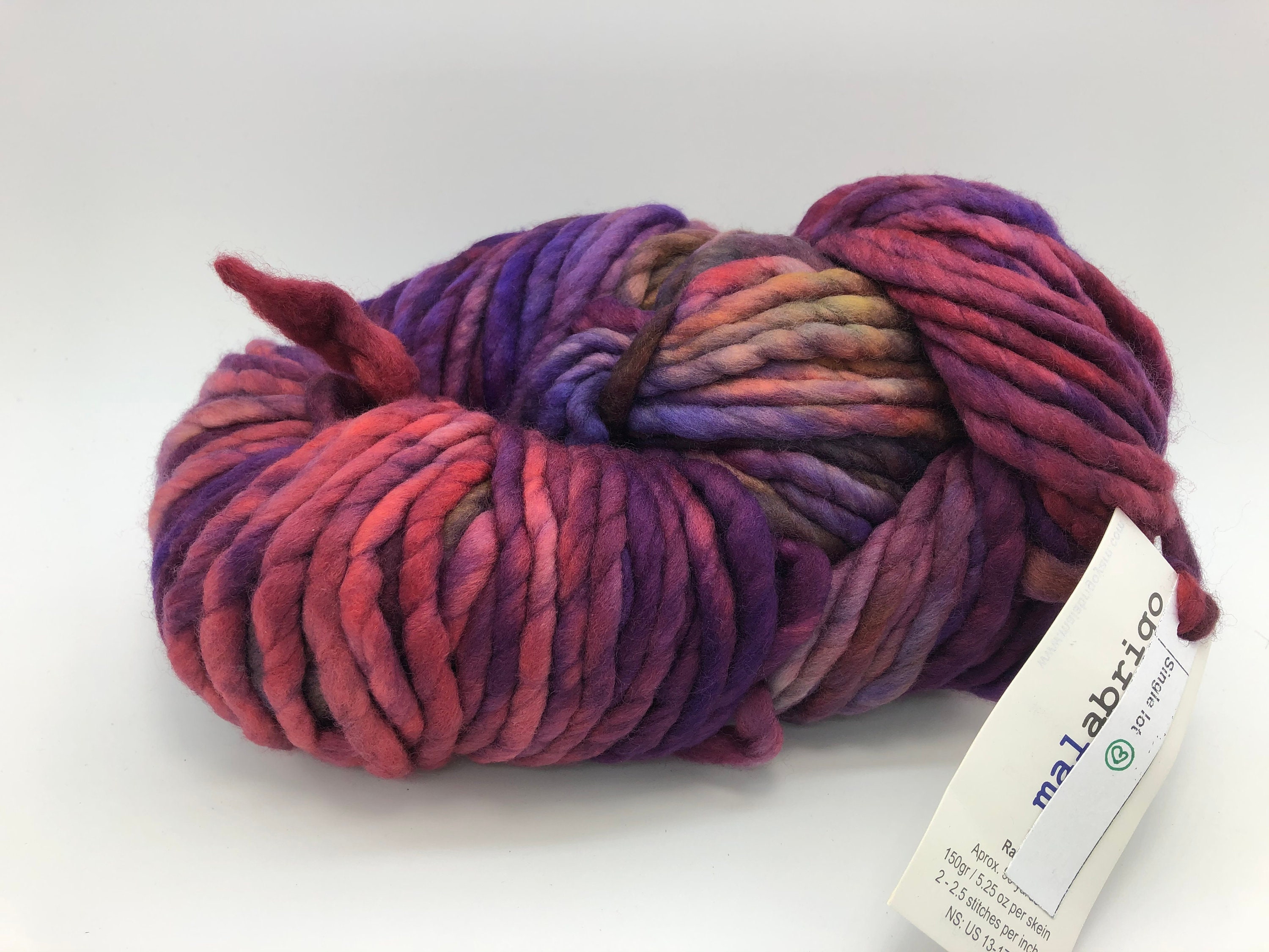 Malabrigo Rasta Yarn Knitting Pattern, Super Bulky, 100 Merino Wool