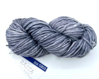 Malabrigo Rasta Yarn, **NEW COLOR**, Super Bulky, 100% Merino Wool, 212 Gris