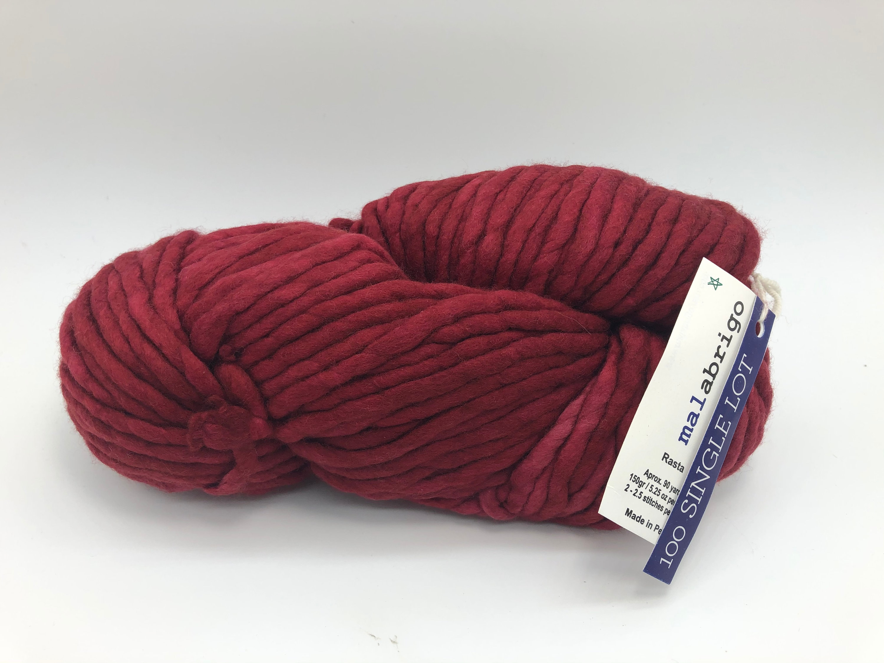 Malabrigo Rasta Yarn Knitting Pattern, Super Bulky, 100 Merino Wool
