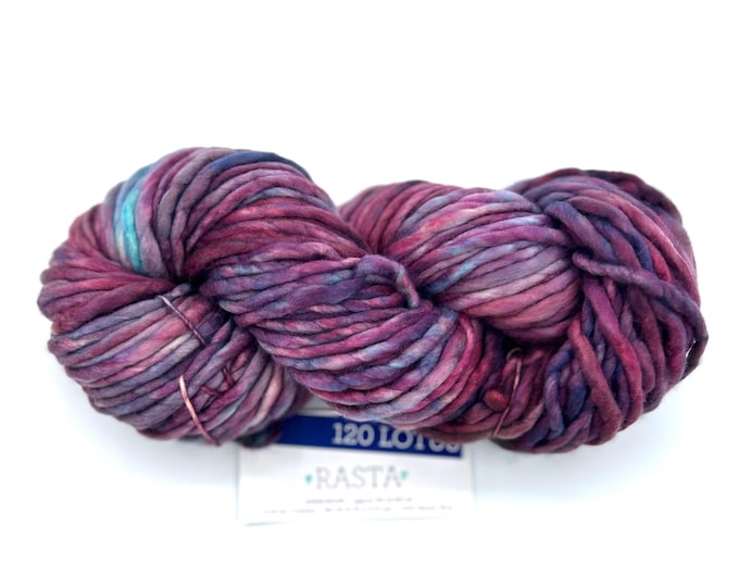 Malabrigo Rasta Yarn Lotus - Super Bulky Merino Wool for Hats, Cowls, Scarves, Blankets and Sweaters