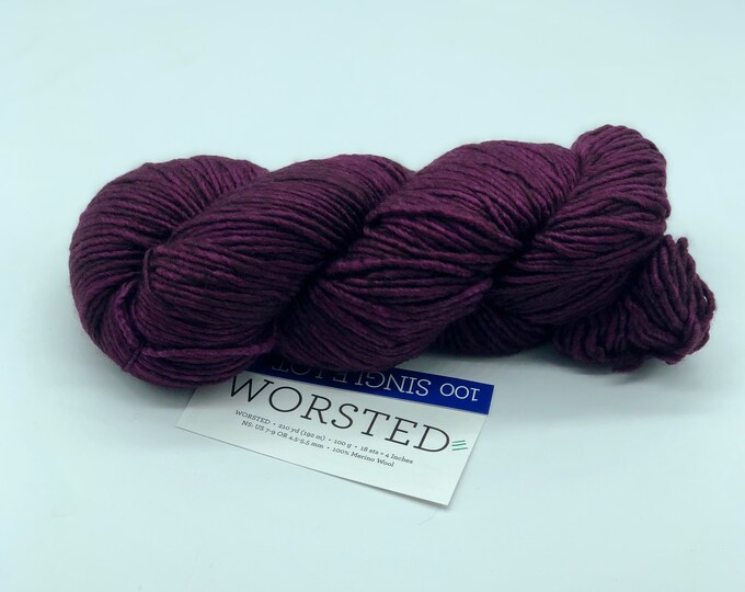 Malabrigo Worsted Yarn + Hat Knitting Pattern, Worsted, 100% Merino Wool, no dye lot