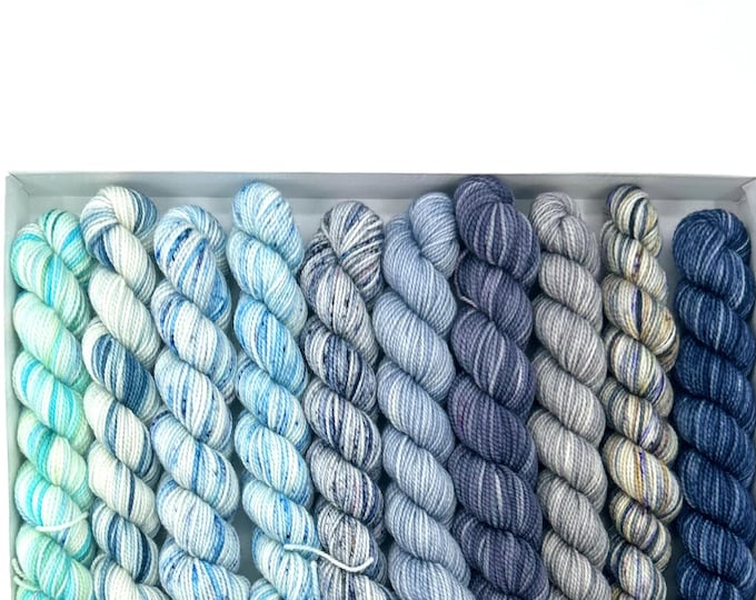 Koigu KPPPM pencil box, Bridgerton Box, Sophie, fingering weight yarn, merino wool