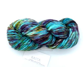 Malabrigo Rasta Yarn Boomerang - Variegated Super Bulky Merino Wool for Hats Cowls Scarves Blankets and Sweaters