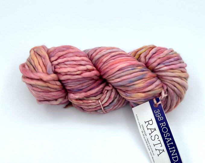 Malabrigo Rasta Yarn, Super Bulky, 100% Merino Wool, 398 Rosalinda