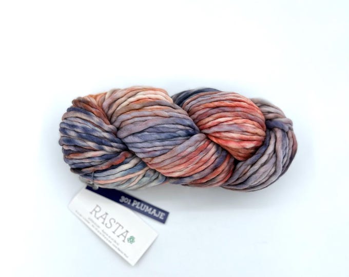 Malabrigo Rasta Yarn, **NEW COLOR**, Super Bulky, 100% Merino Wool, 301 Plumaje from the Madre Tierra Collection