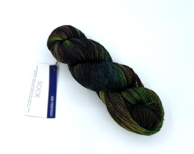 New Color!!  Malabrigo sock, 459 Vertigo, 100% Merino Superwash, fingering weight yarn, 440 Yards per skein