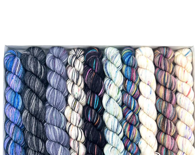 Koigu KPPPM pencil box, Lexington, fingering weight yarn