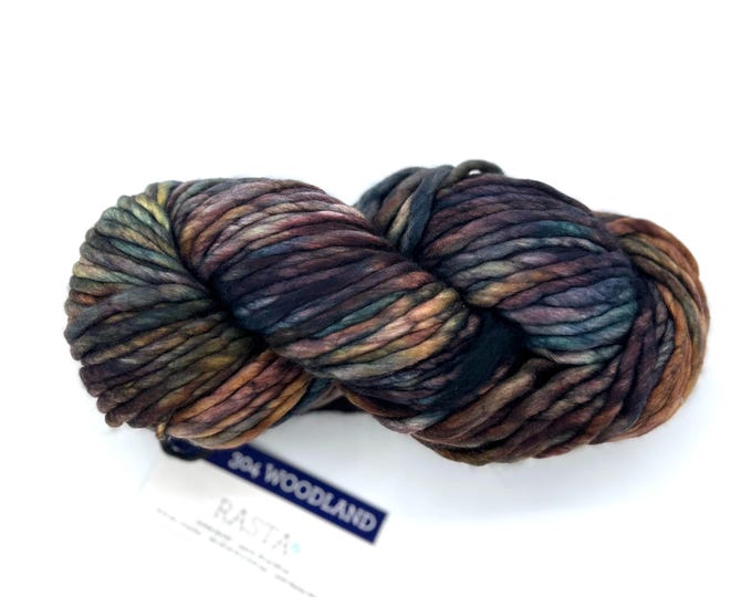 Malabrigo Rasta Yarn, Super Bulky Merino Wool, Woodland
