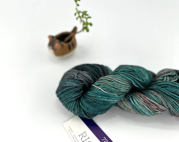 Malabrigo Rios Yarn + Hat Knitting Pattern, Worsted weight,  100% Merino Wool, 725 Kris