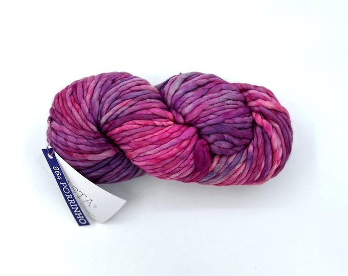 Malabrigo Rasta Yarn, Super Bulky, 100%  Merino Wool, 864 Porrinho