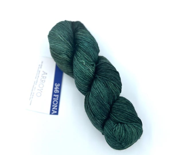 New Color!!! Malabrigo Arroyo Yarn, 100% Superwash Merino Wool, Fiona, Sport weight , green merino