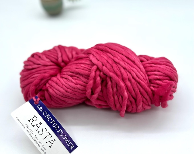 Malabrigo Rasta Yarn, **NEW COLOR**, Super Bulky, 100% Merino Wool, 021 Cactus Flower