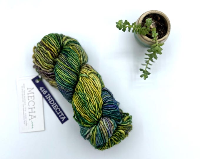 Malabrigo Mecha Yarn, Bulky weight yarn, 100% Merino Wool, Indiecita