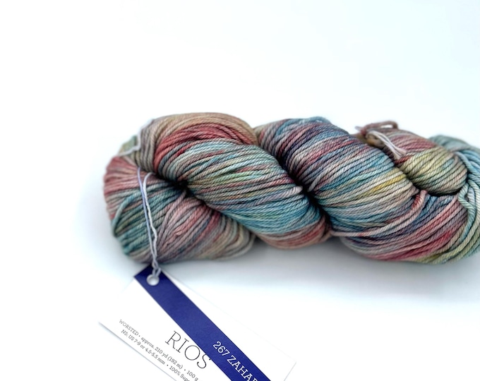 New Color!! Malabrigo Rios Yarn, Zahara, 267, Worsted, 100% Superwash Merino Wool.