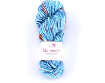 Mammoth Baah Yarn, Super Bulky, 100%  Merino Wool, Single Ply, Sleep Baby Sleep, Superwash
