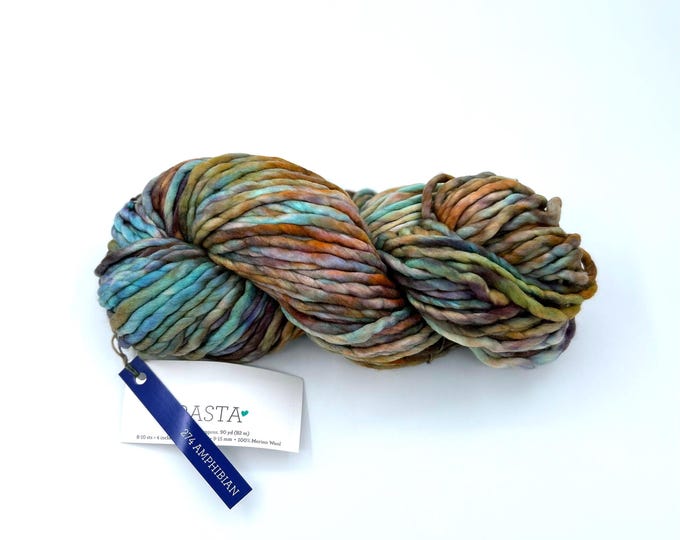 Malabrigo Rasta Yarn, **NEW COLOR** Super Bulky, 100% Merino Wool, 274 Amphibian from the Madre Tierra Collection