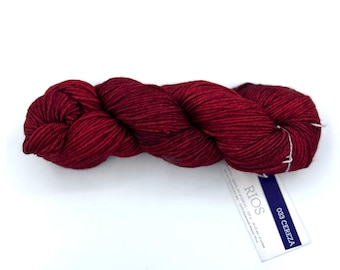 Malabrigo Rios Yarn, Merino Wool, Worsted Weight, color 033 cereza