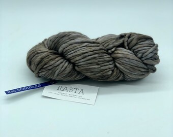 Malabrigo Rasta Yarn, Super Bulky, 100% Merino Wool,  Sombras 849, Nuetral Yarn