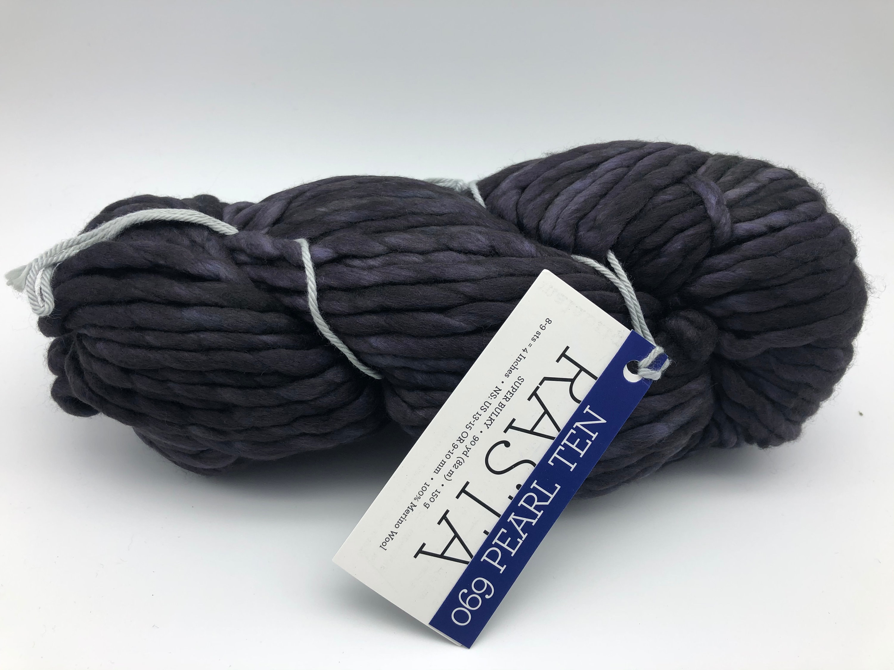 Malabrigo Rasta Yarn Hat Knitting Pattern Super Bulky 100 Merino Wool 069 Pearl Ten