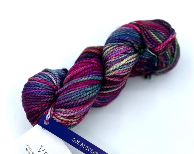 New!! Malabrigo Vientos Yarn, 005, Aniversario, Bulky, 100% Superwash Merino Wool.